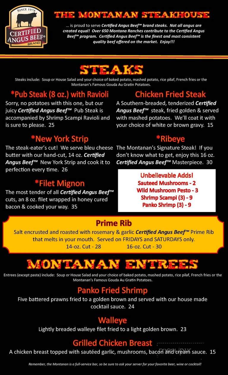 Montanan Steakhouse - Lincoln, MT