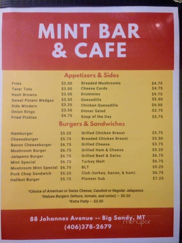 Mint Bar & Cafe - Big Sandy, MT