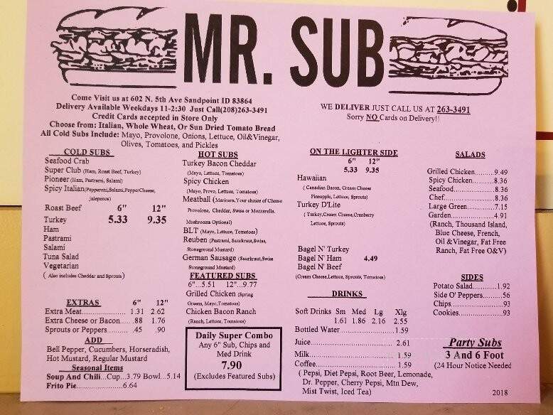 Mr Sub - Sandpoint, ID