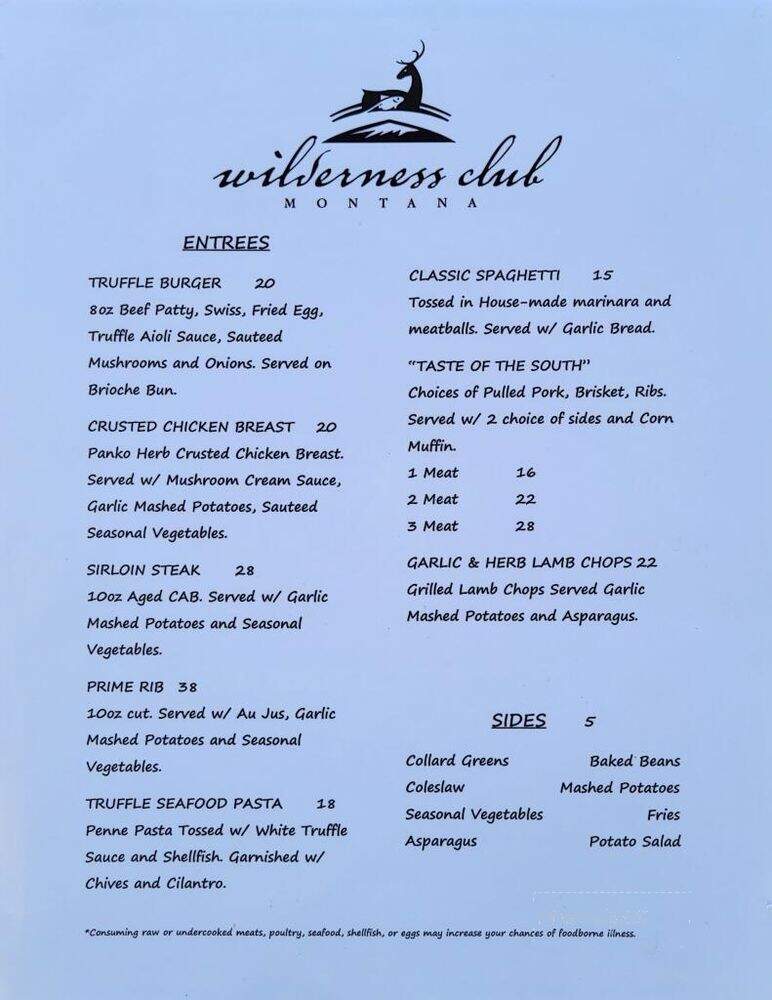 The Wilderness Grille - Eureka, MT