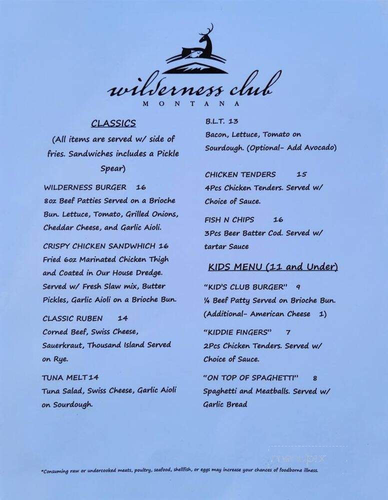 The Wilderness Grille - Eureka, MT