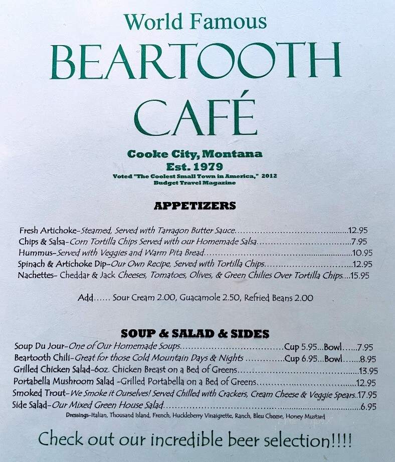 Beartooth Cafe - Cooke City, MT