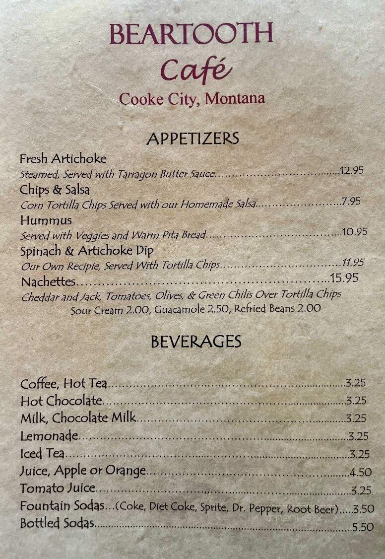 Beartooth Cafe - Cooke City, MT