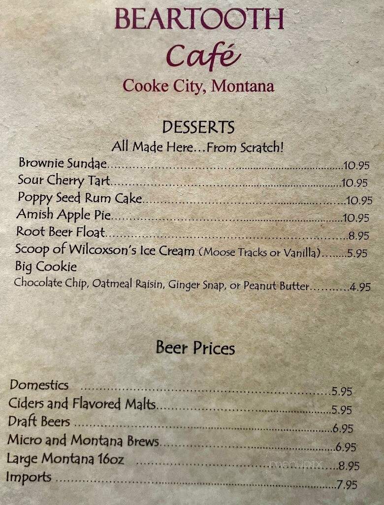 Beartooth Cafe - Cooke City, MT