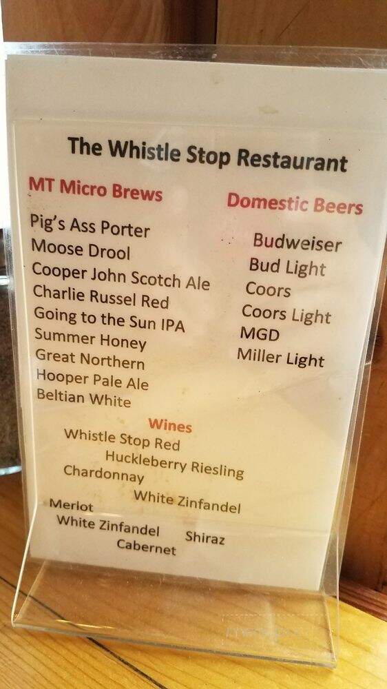 Whistle Stop Cafe - East Glacier Park, Mt