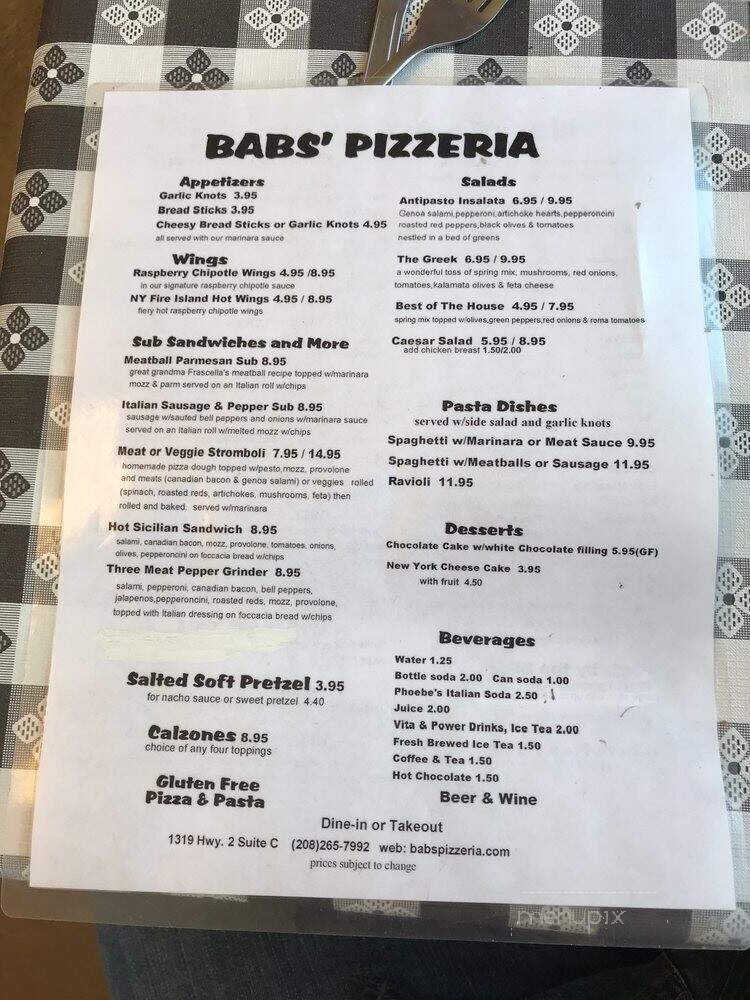 Babs' Pizzeria - Sandpoint, ID