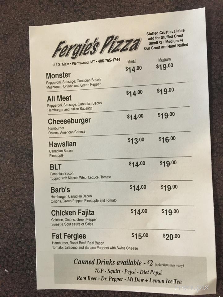 Fergie's Pizza - Plentywood, MT