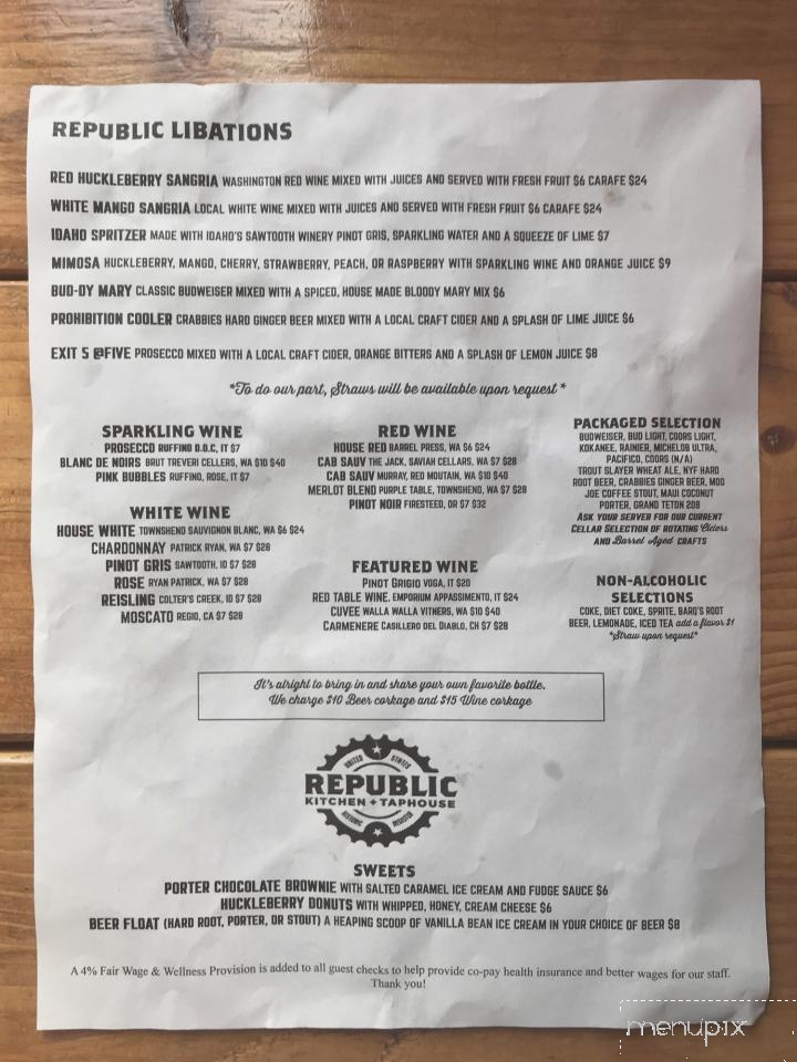 Republic Kitchen+Taphouse - Post Falls, ID