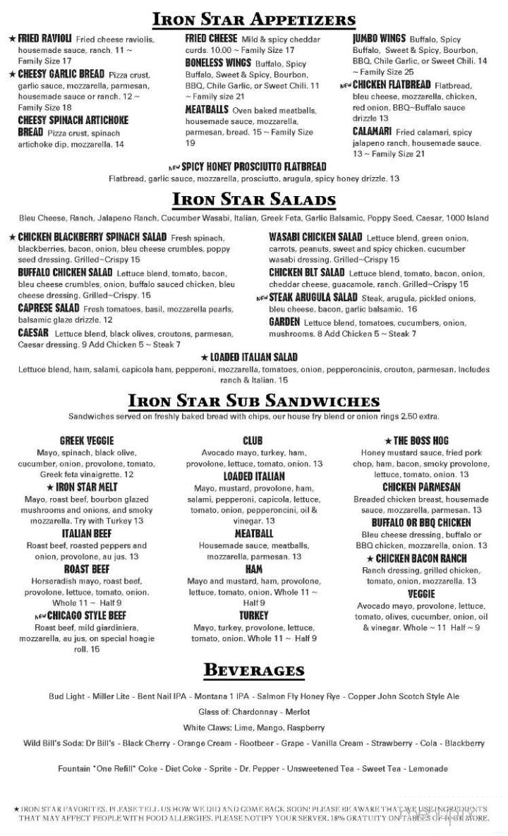 Iron Star Pizza Company - Big Timber, MT